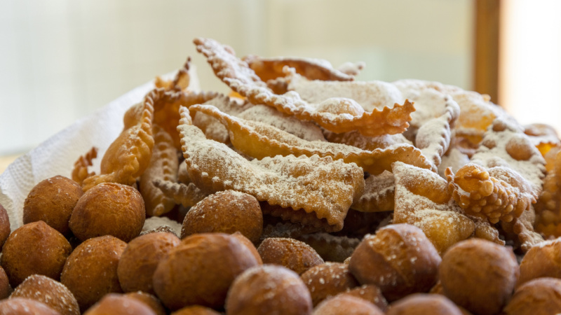 Chiacchiere e tortelli di Carnevale